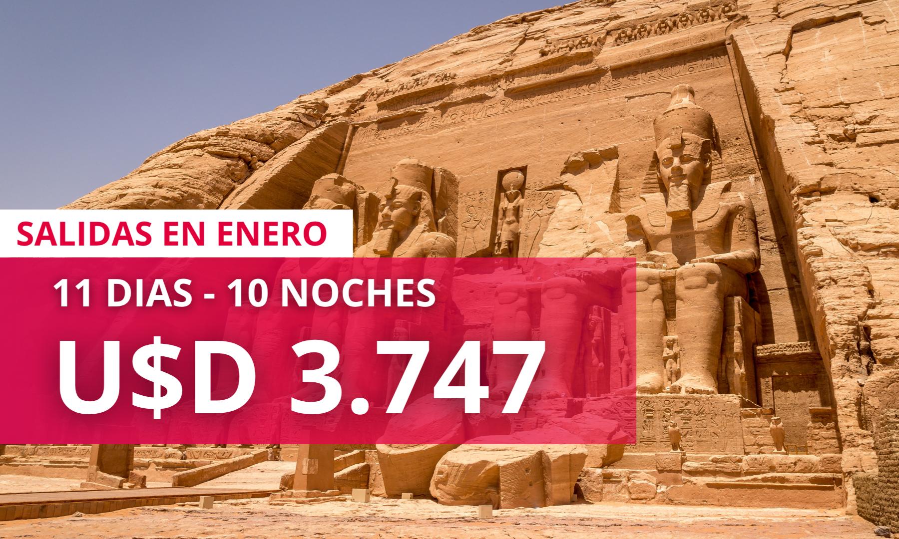 Super Egipto con crucero 3 días en el Nilo - con DUBAI